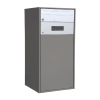 SchlaueBox mit Brieffach und elektronischem Paketfach dunkelgrau-metallic IGP 71385